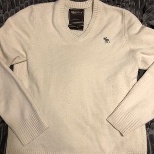 100% cashmere men’s cream sweater XL